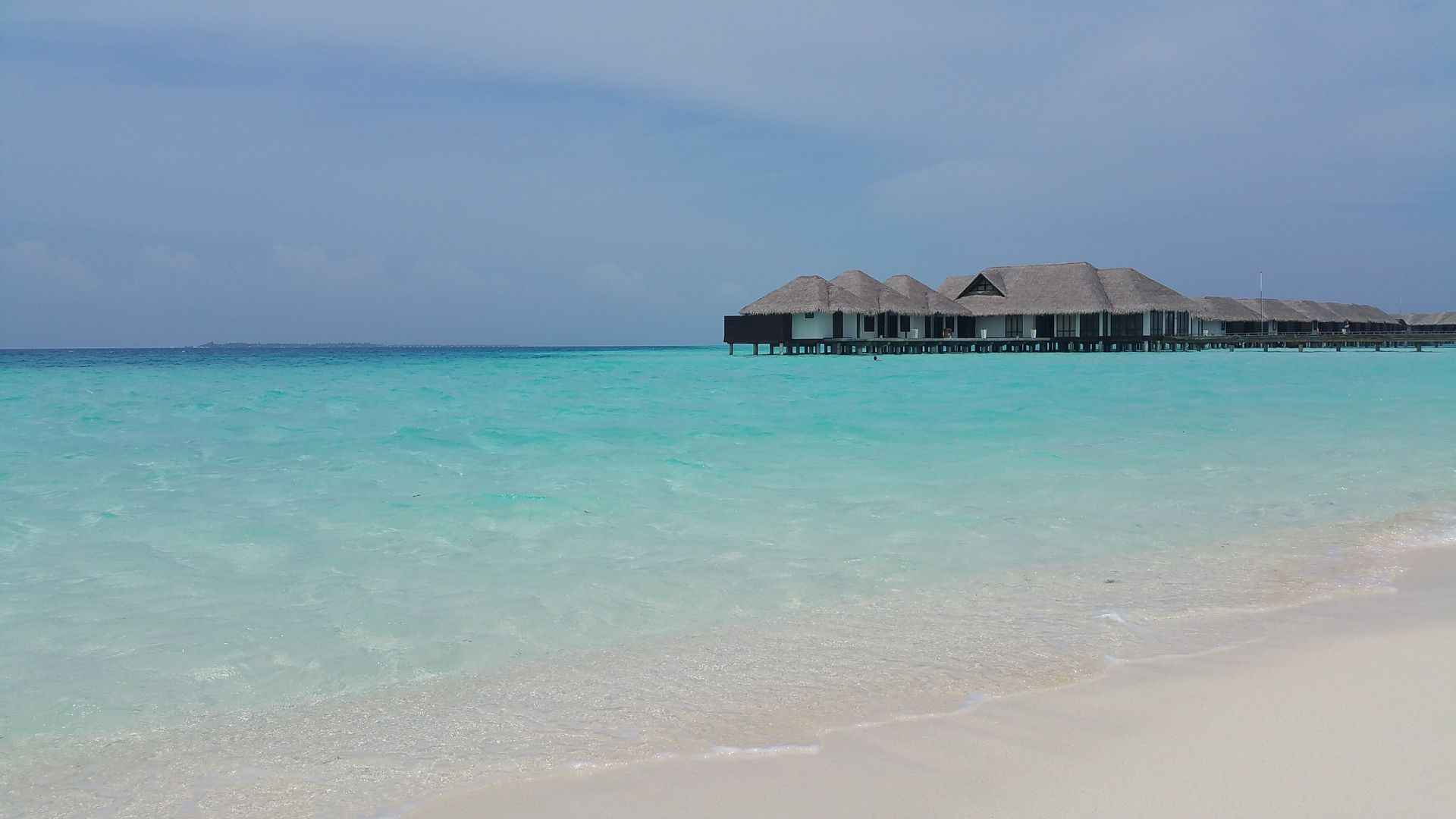 Overwater villas in the Maldives